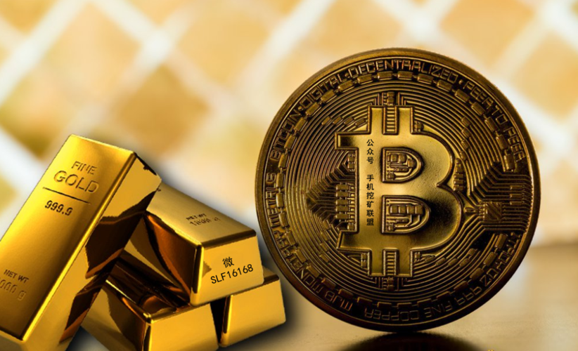 A close-up of the intricate circuitry of a Bitcoin mining ASIC.
