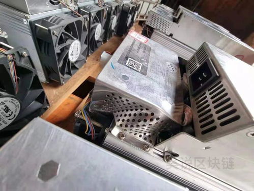 A powerful mining rig with multiple GPUs working to solve complex algorithms